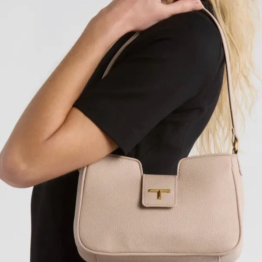Tahari Shoulder Bag – Pebbled Faux Leather Handbag NWT